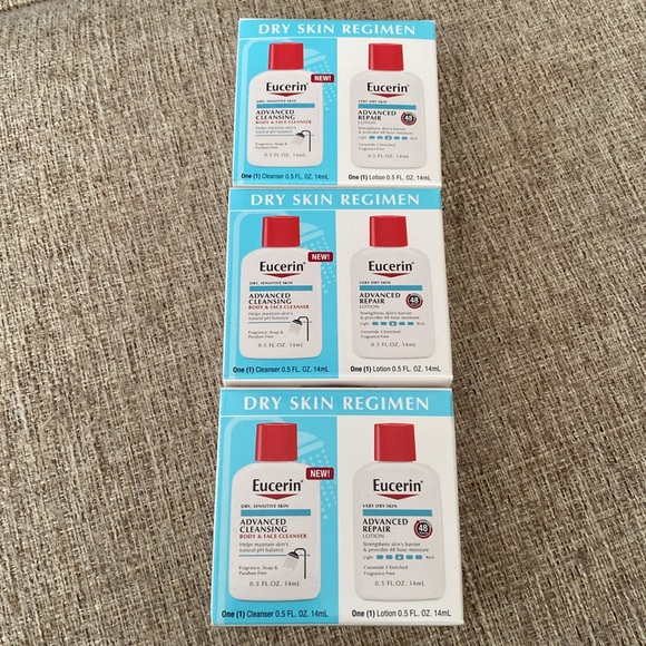 Eucerin Advanced Repair Lotion Advanced Cleanser Body & Face Dry Skin - Picture 7 of 9